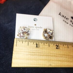 kate spade Jewelry - Kate Spade Large gumdrop rhinestone earrings kate spade Jewelry - Kate Spade Large gumdrop rhinestone earrings